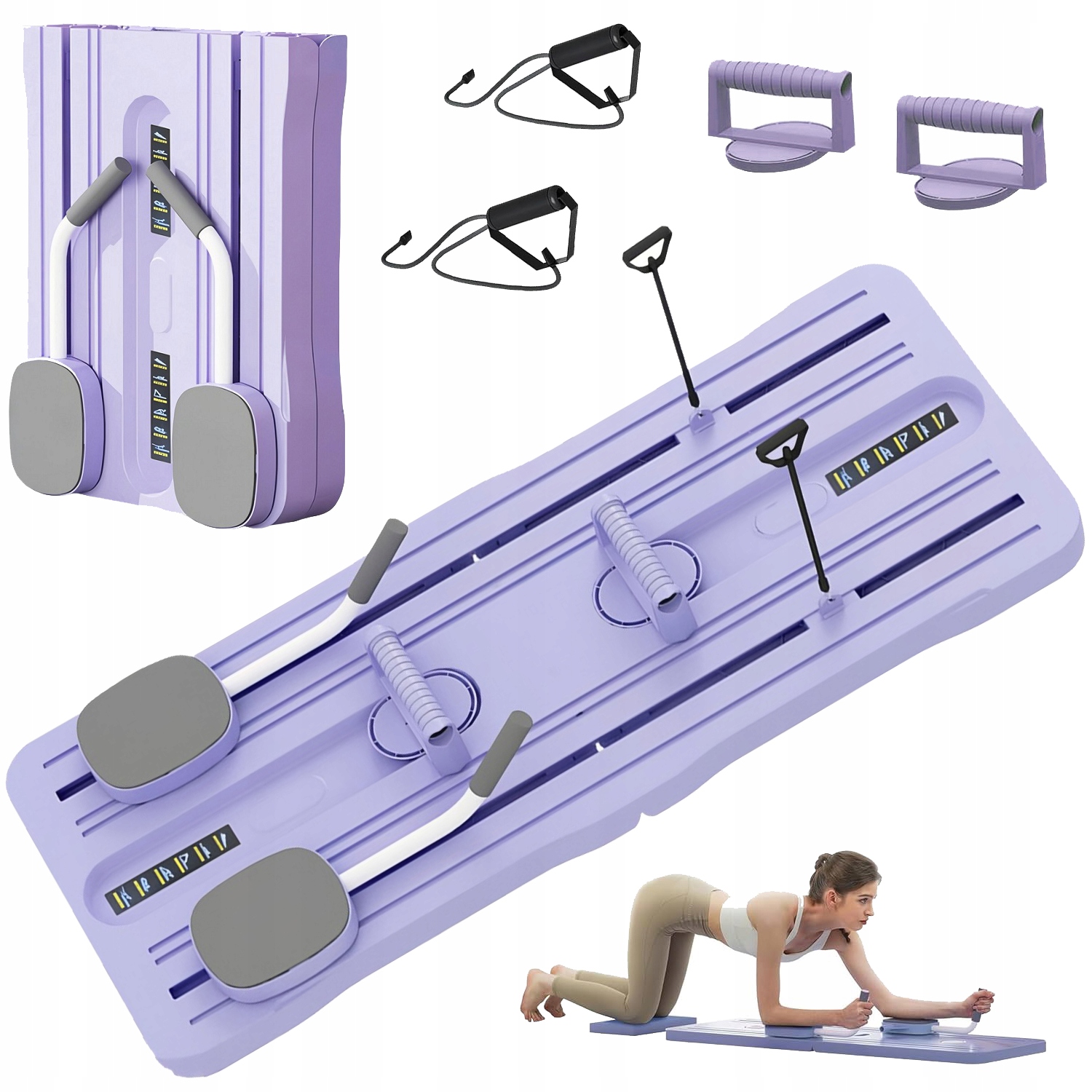 Multifunkční Deska Pro Cvičení S Expandéry Kliků Reformer Pilatesu Jógy