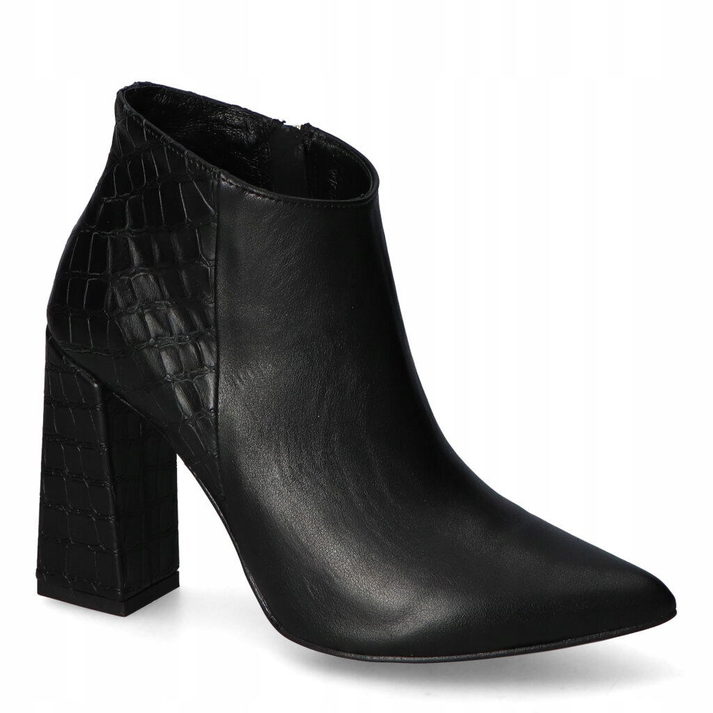 Kotníkové Boty Tuomo 6206/2271 Černé lico 214 croco 37