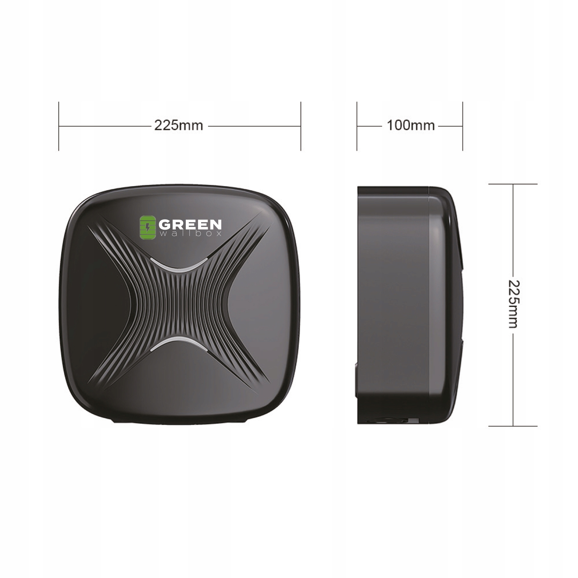 Green Wallbox Smart 22kW Type 2 z aplikacja Purpose car charging
