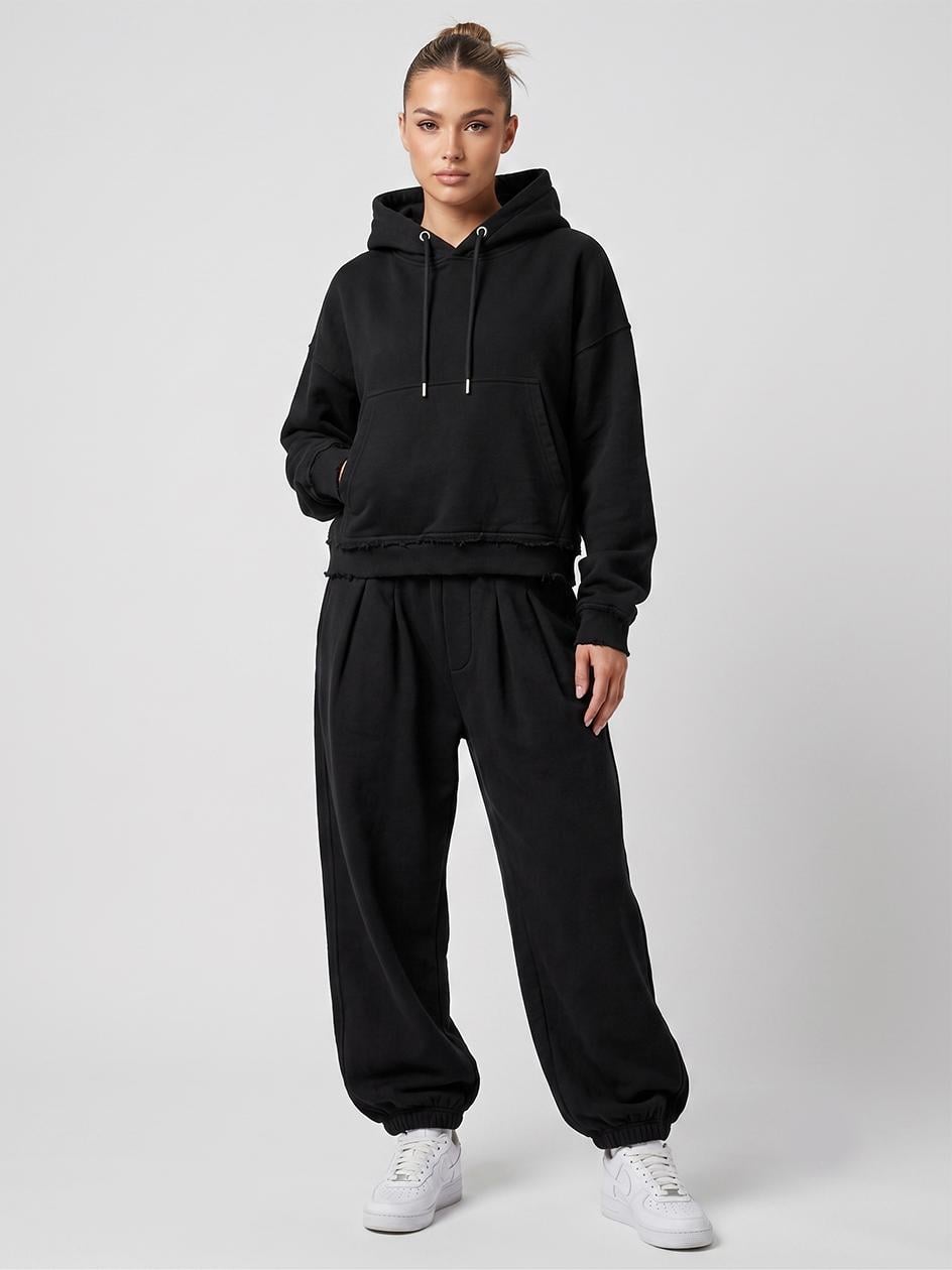 Tepláková Souprava Černá Bavlna Jigga Wear Pure S