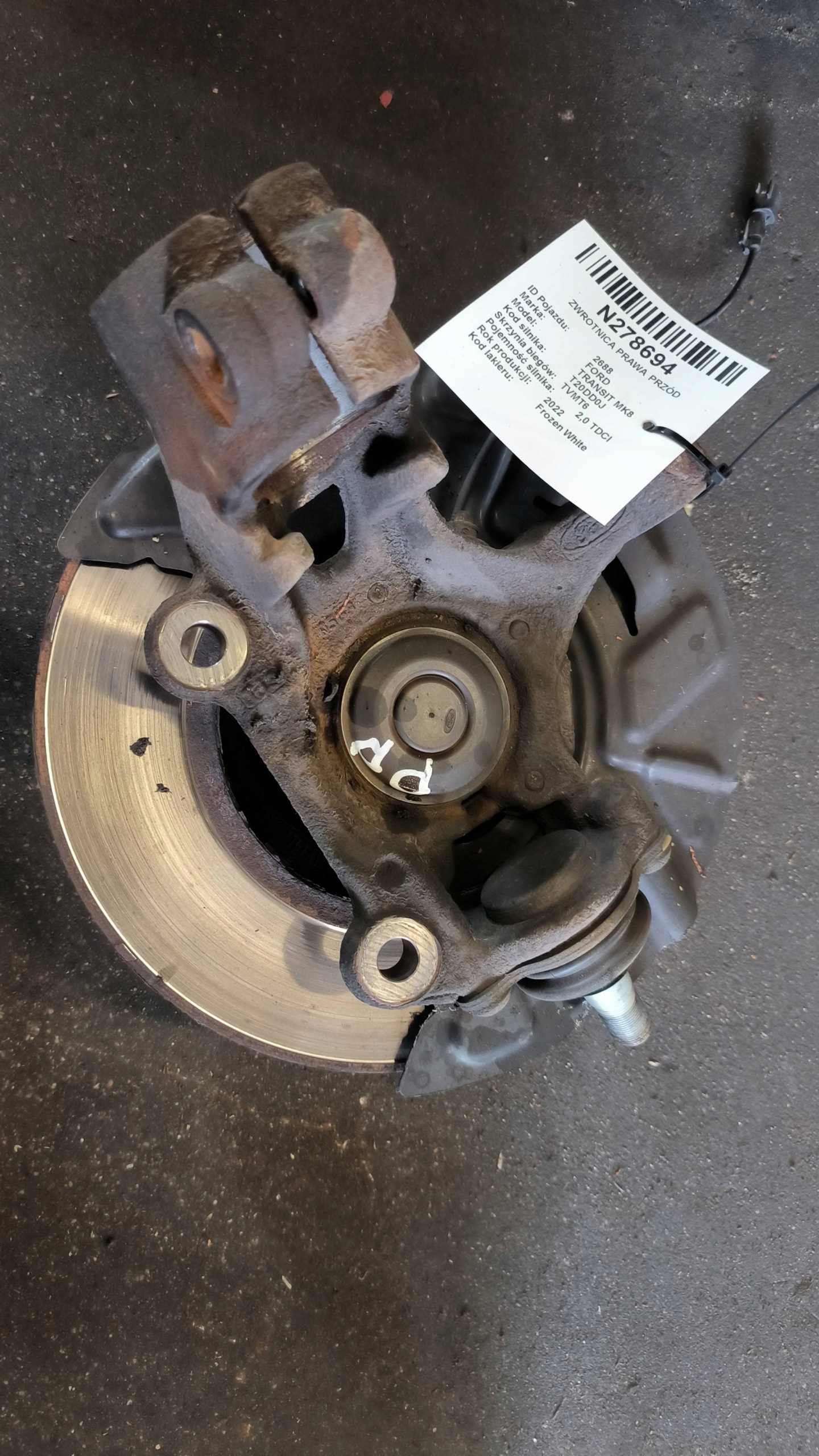 swing right front FORD TRANSIT MK8