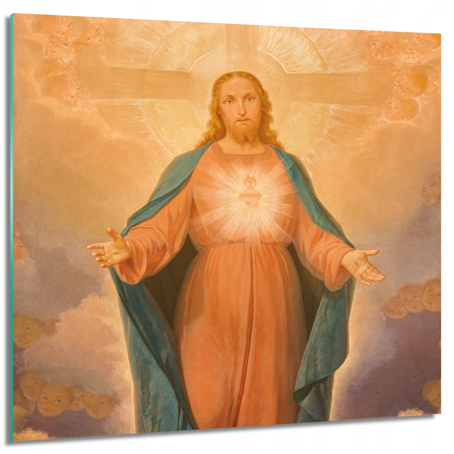 

Obraz na szkle ścienny Serce Jezus miłość 60x60