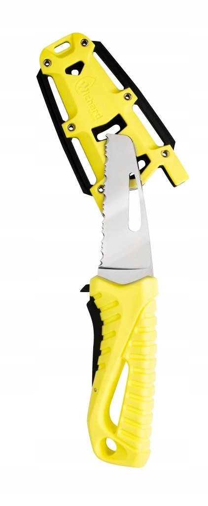 Nůž – záchranný, fluorescenční, s pevnou čepelí