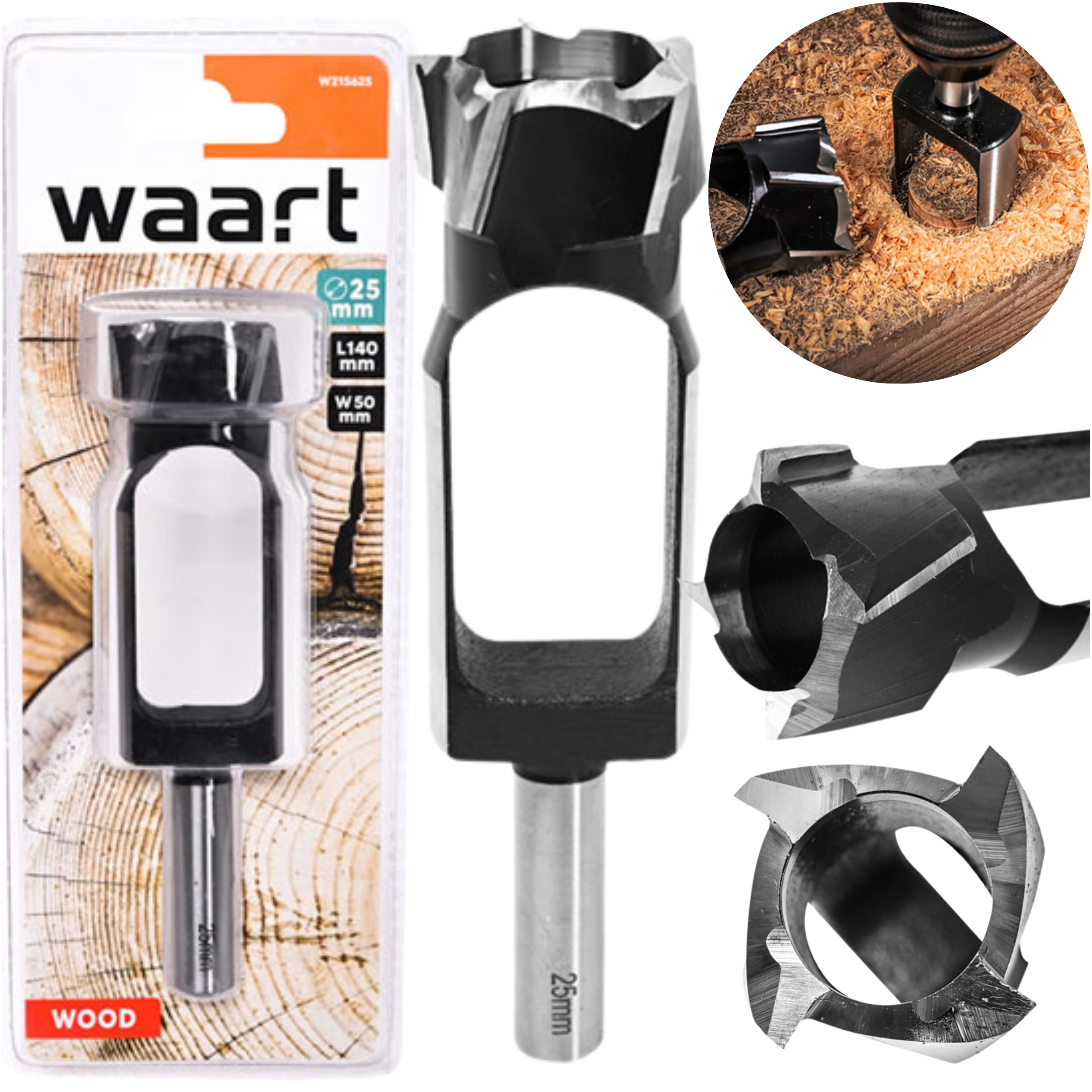 Vrták Sukovník 25 mm Flekovač pro čepy dřeva Frézovací vrták