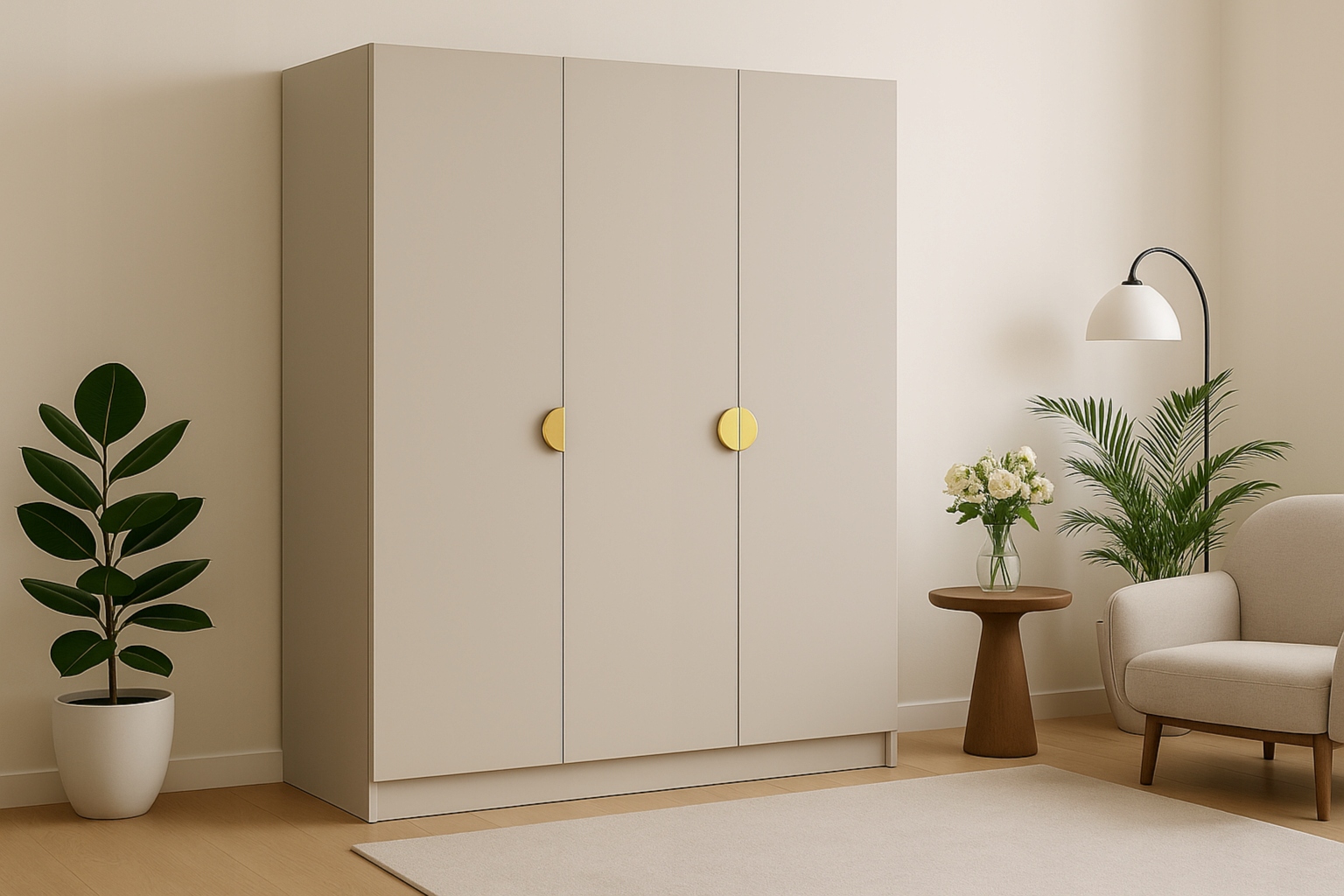 Szafa uchylna wysoka otwierana NOVA 150 cm GARDEROBA ubraniowa do sypialni Marka bez marki