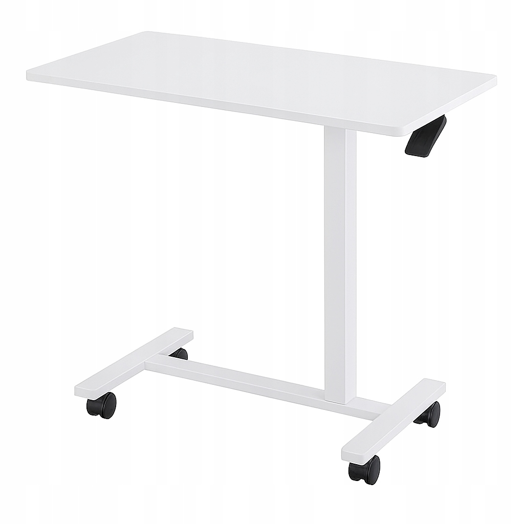 Dripex pomocný stolek bílý nastavitelný na kolečkách postel notebook ložnice