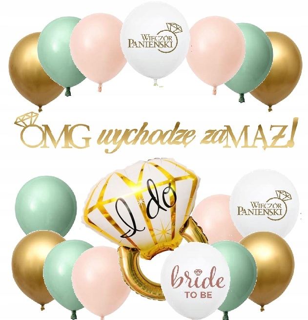 

Balony dekoracje Wieczór Panieński baner Omg zł