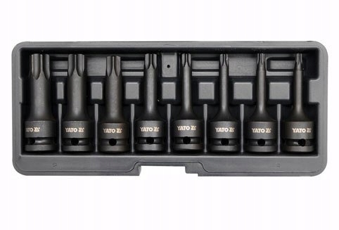 НАБІР ТОРЦЕВИХ УДАРНИХ ГАЙКОВИХ КЛЮЧІВ TORX 8CZ.