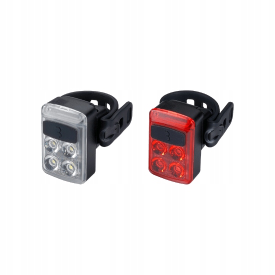 Bbb Zestaw lampek rowerowych ładowanych przez Usb Led przednie i tylne