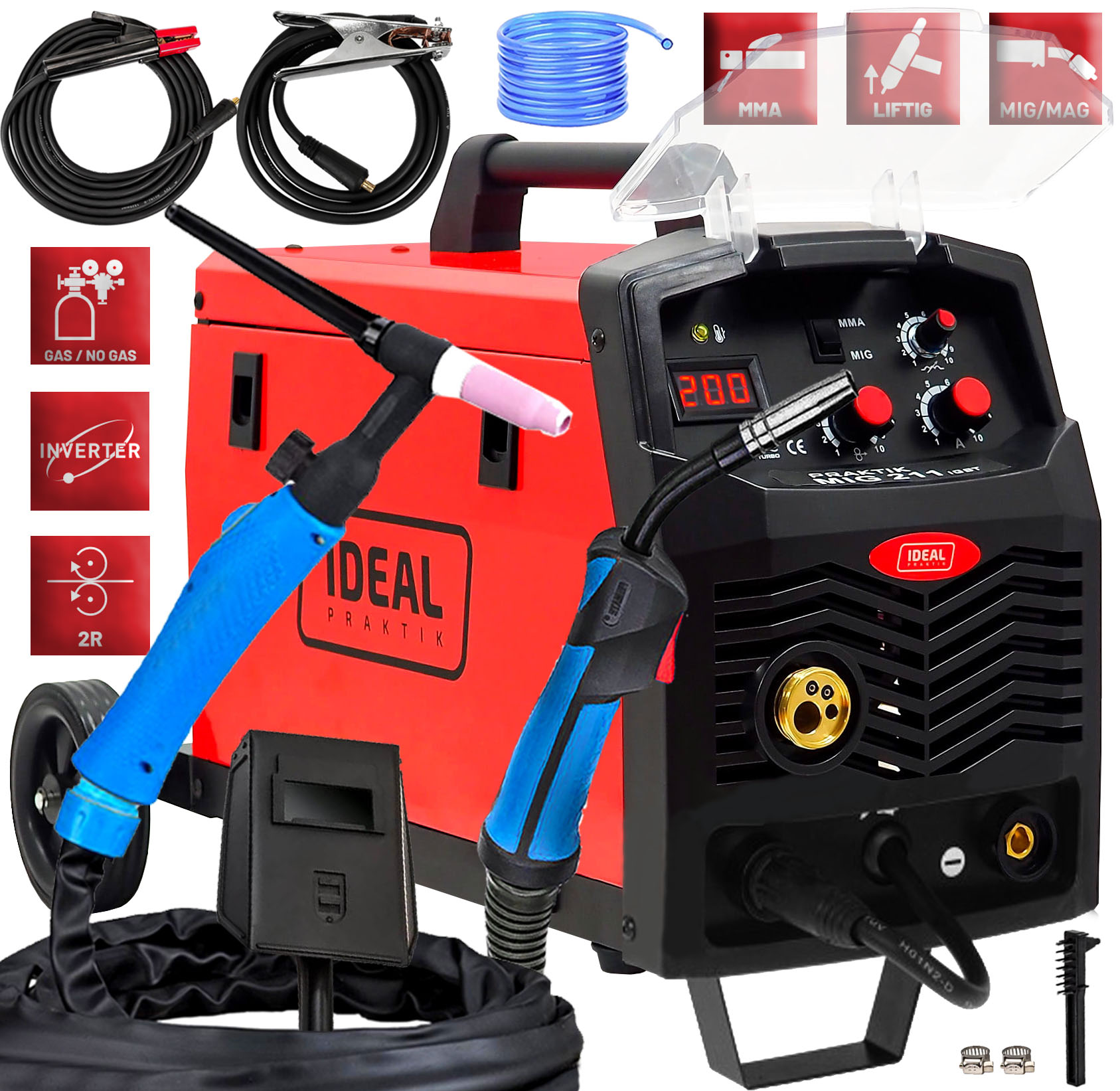 MIGOMAT ДЛЯ АЛЮМІНІЮ IDEAL 200A MMA MIG TIG FLUX