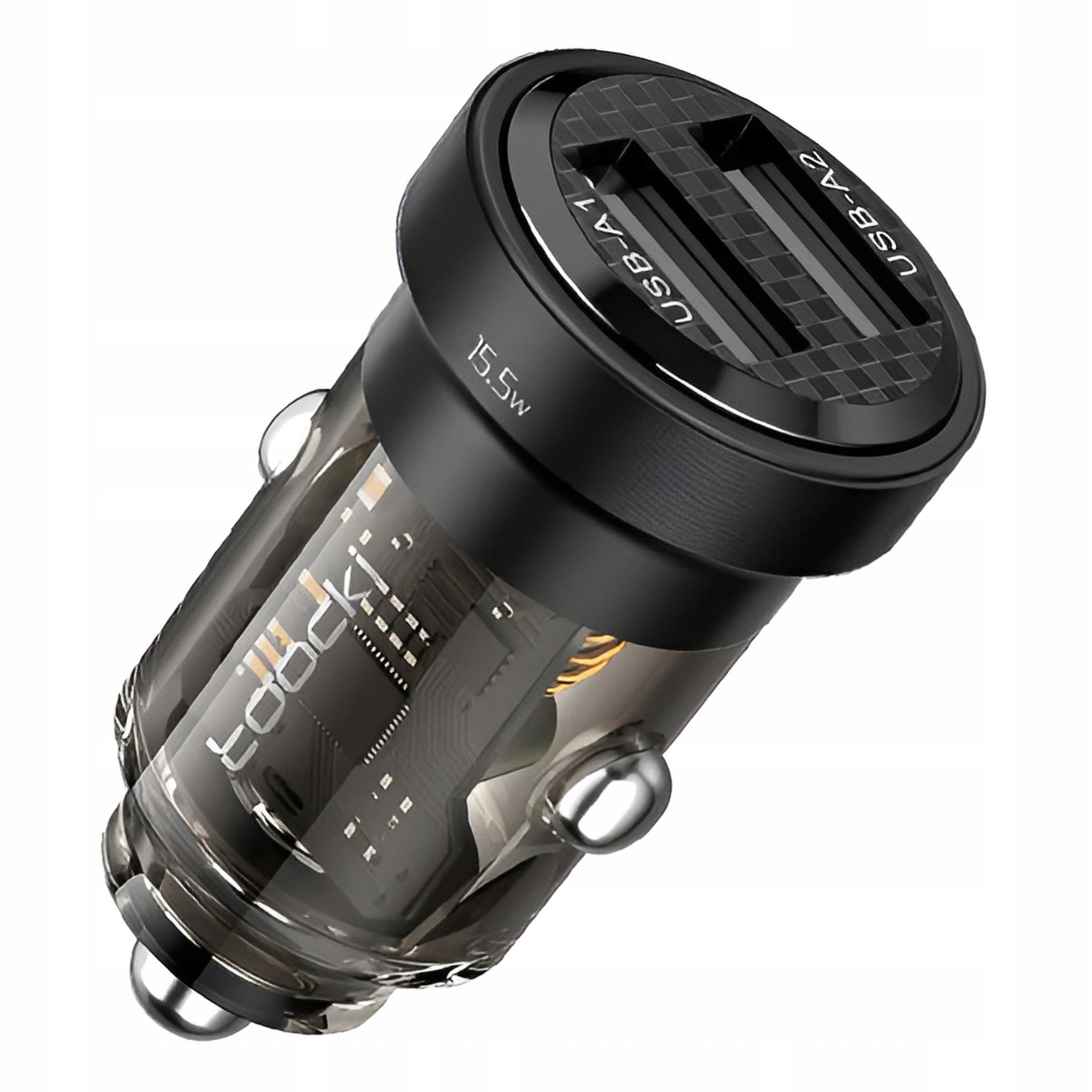 ŁADOWARKA SAMOCHODOWA SZYBKA QUICK 2X USB 15W