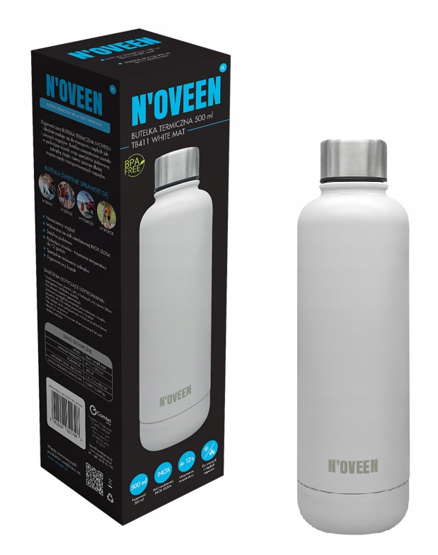 

Butelka Termiczna TB411 Biała 500 ML Noveen