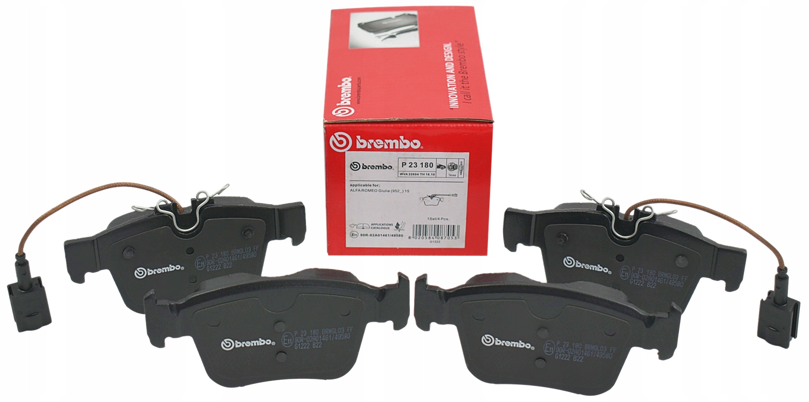 Brembo Brzdové Destičky Zadní P 23 180 P23180