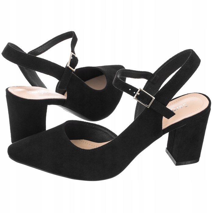 

Buty Damskie Czółenka Sergio Leone Czarne Pb 446