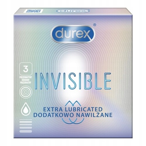 

Prezerwatywy Durex Invisible Nawilżane cienkie
