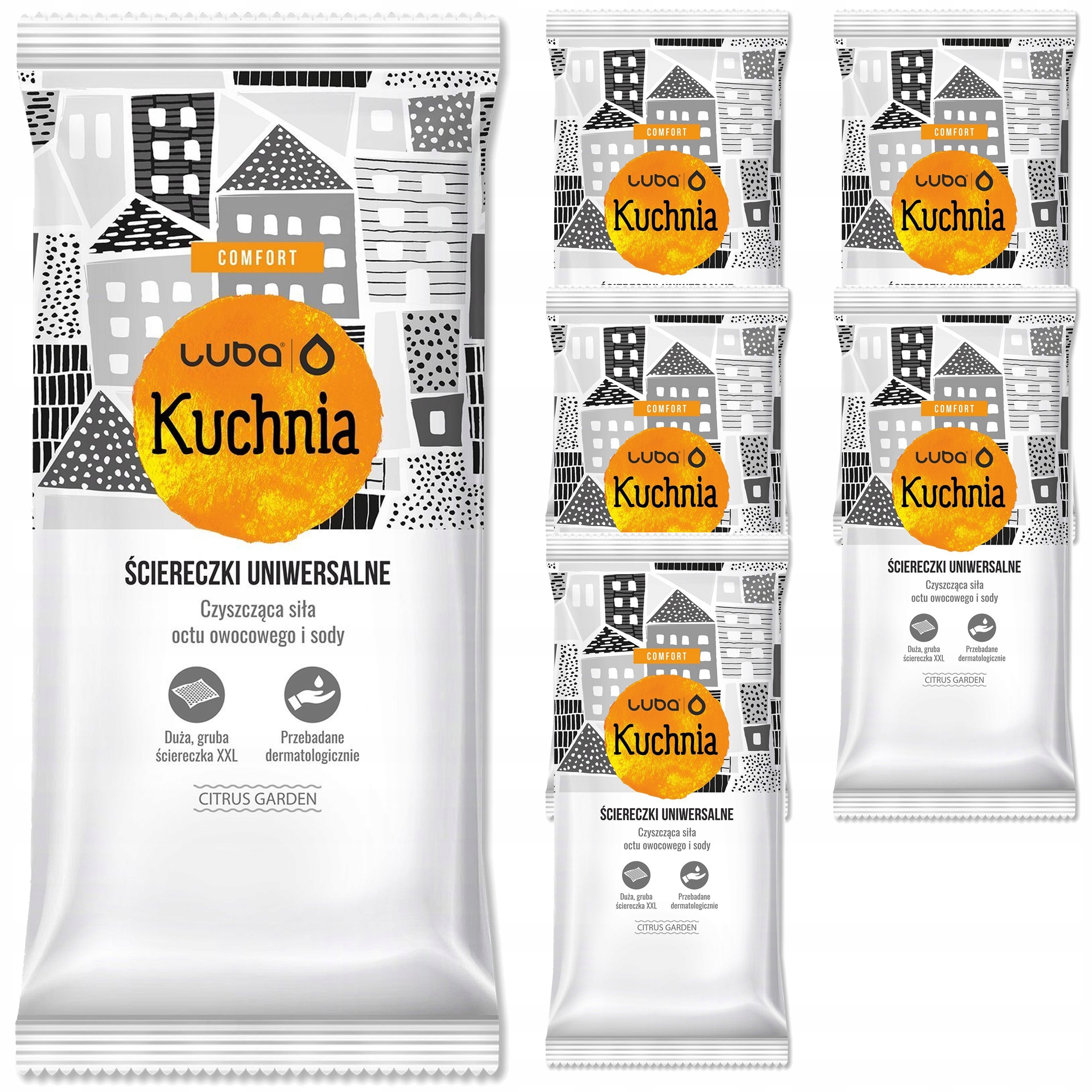 

Chusteczki Nawilżane Uniwersalne Kuchnia 6x32szt