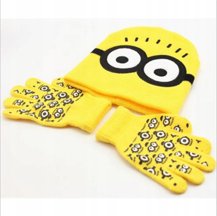 

Czapka Minionki rękawiczki