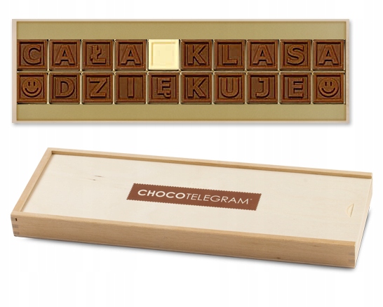 Czekolada Na Dzień Nauczyciela dla wychowawcy Cała klasa dziękuje