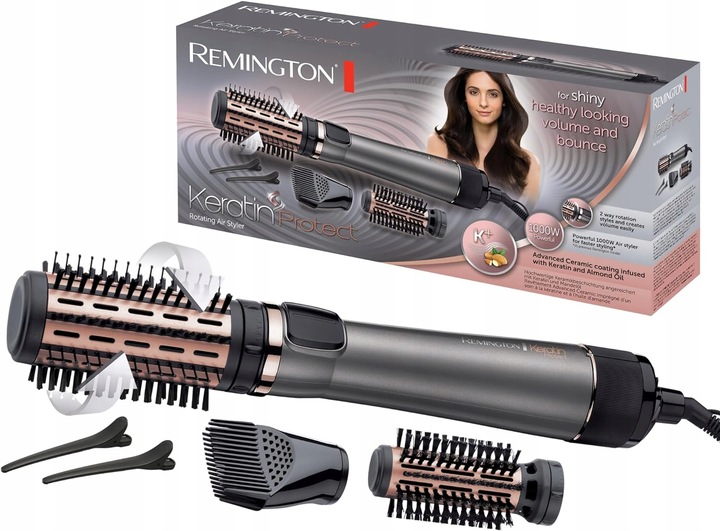 Lokówko suszarka obrotowa Remington AS8811 Keratin Protect