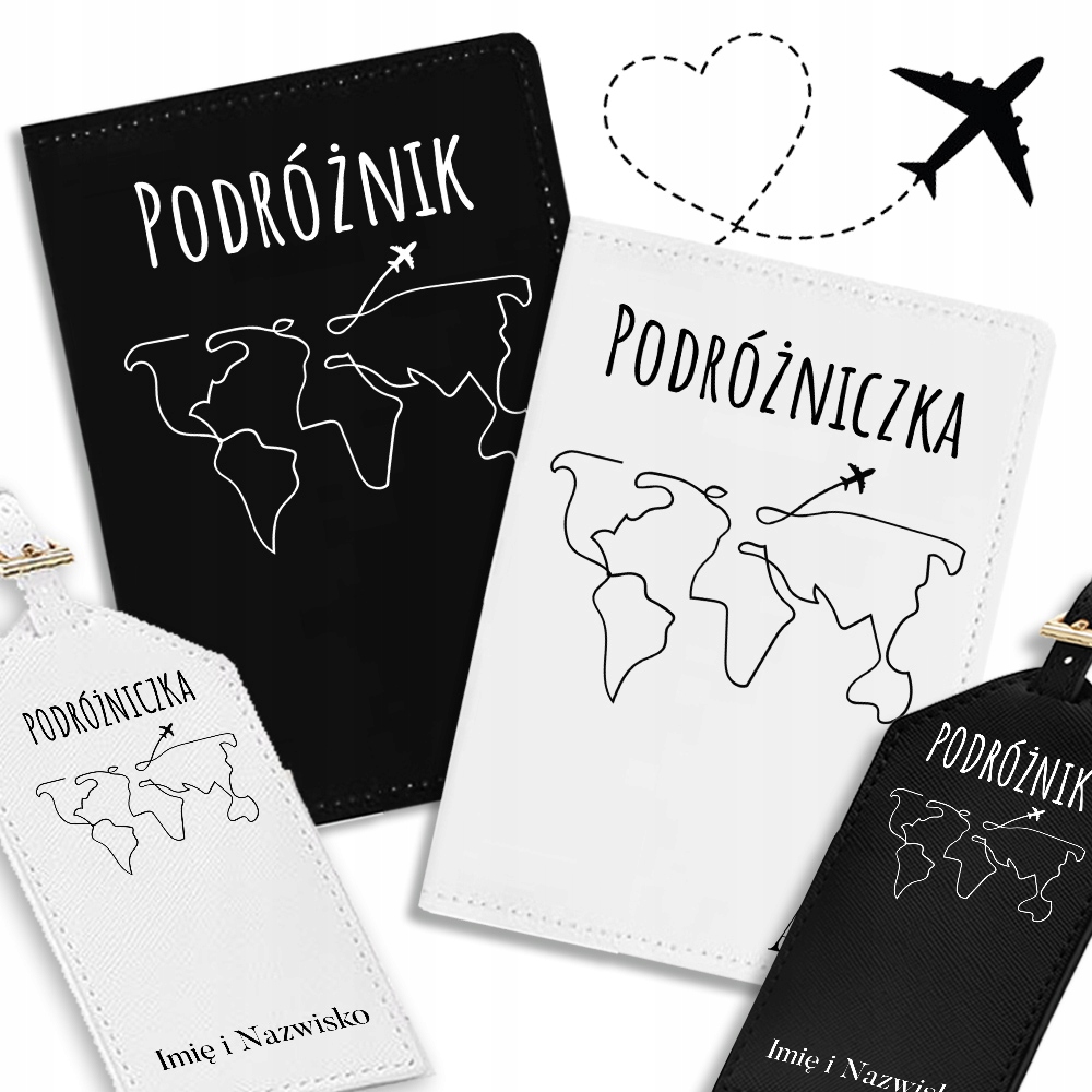 Personalizovaná sada Pouzdro na cestovní pas Travel