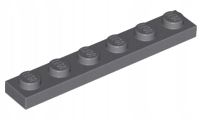 

Lego 3666 Płytka 1x6 szara ciemna Nowa (1g)