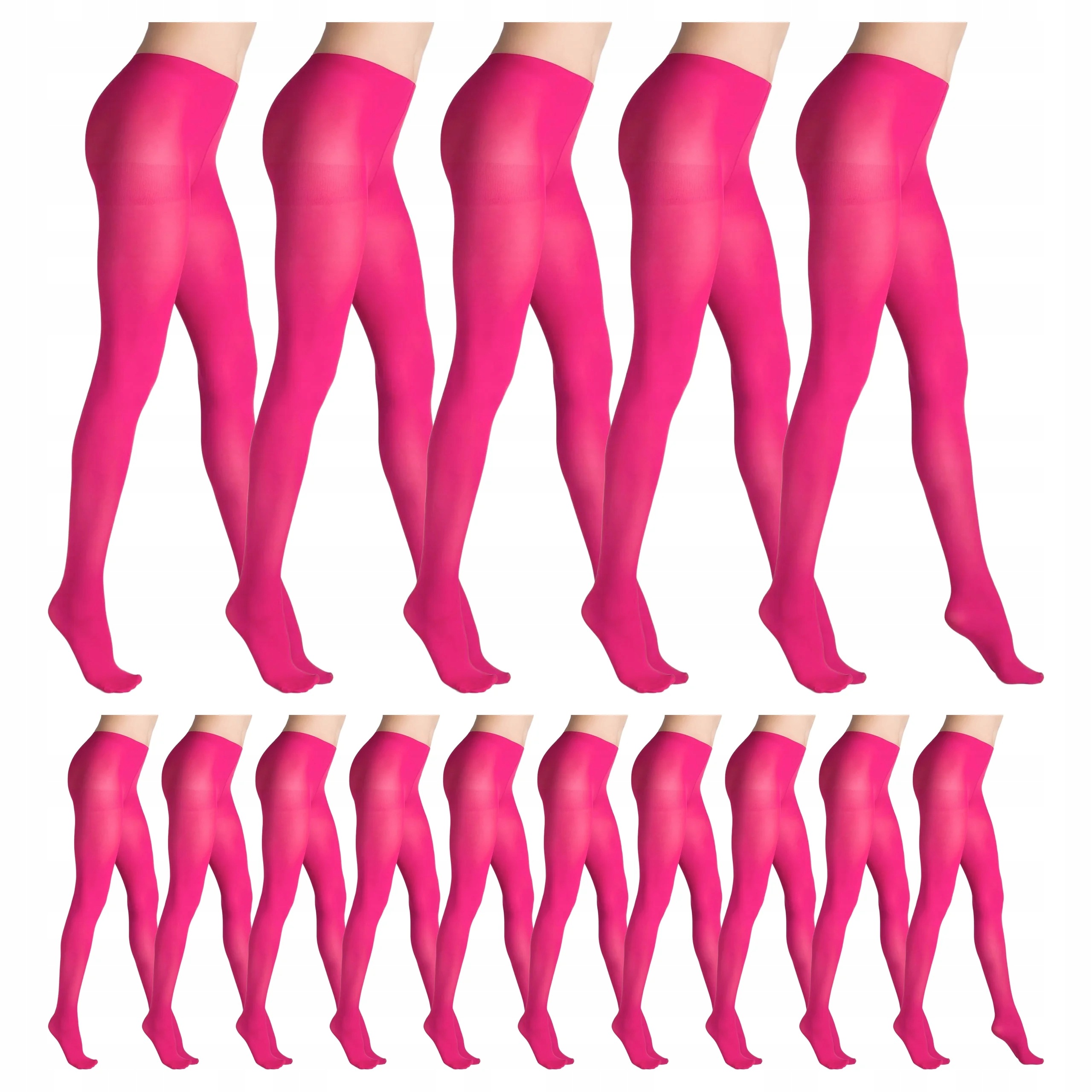 15 x Punčocháče 40 den matné bez kalhotek Tonic Marilyn 4-L Fuxia