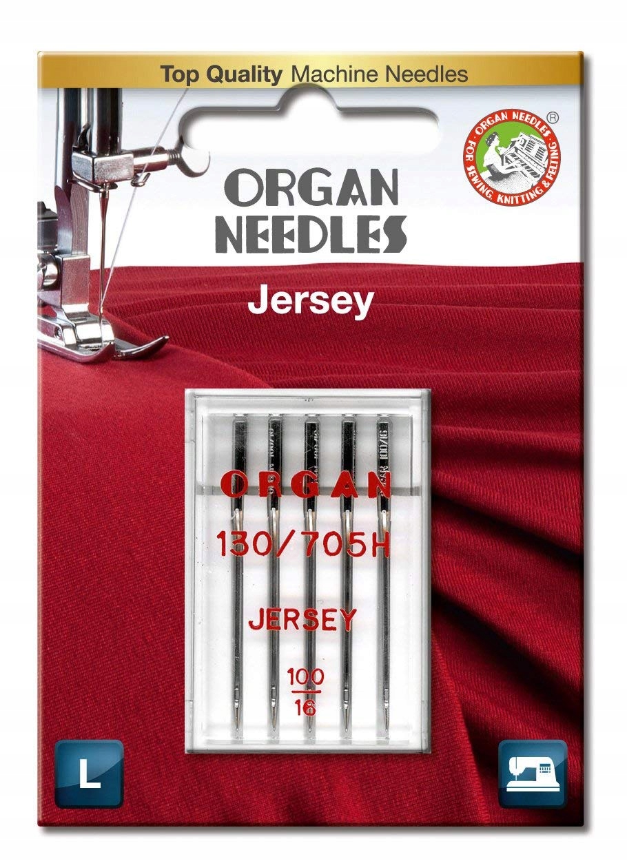 

Igły do maszyny szycia Organ Jersey 100 Blister