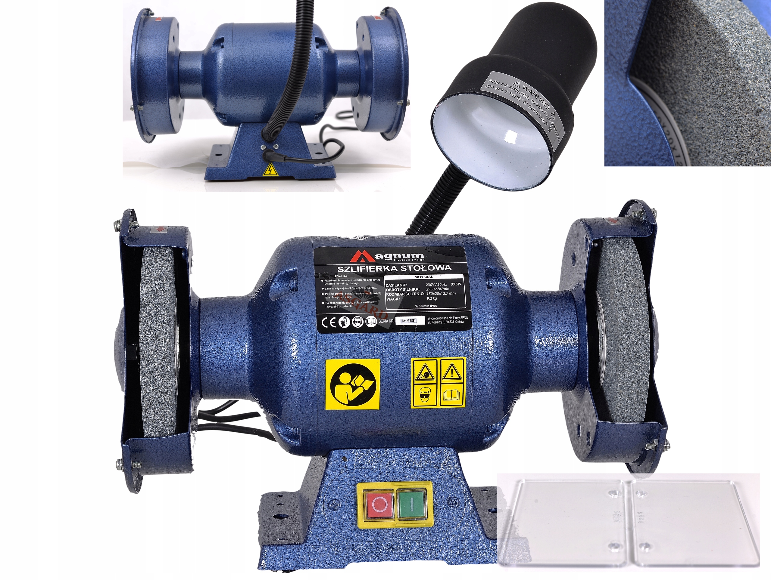 MAGNUM PROFESSIONAL szlifierka stołowa MD 150AL