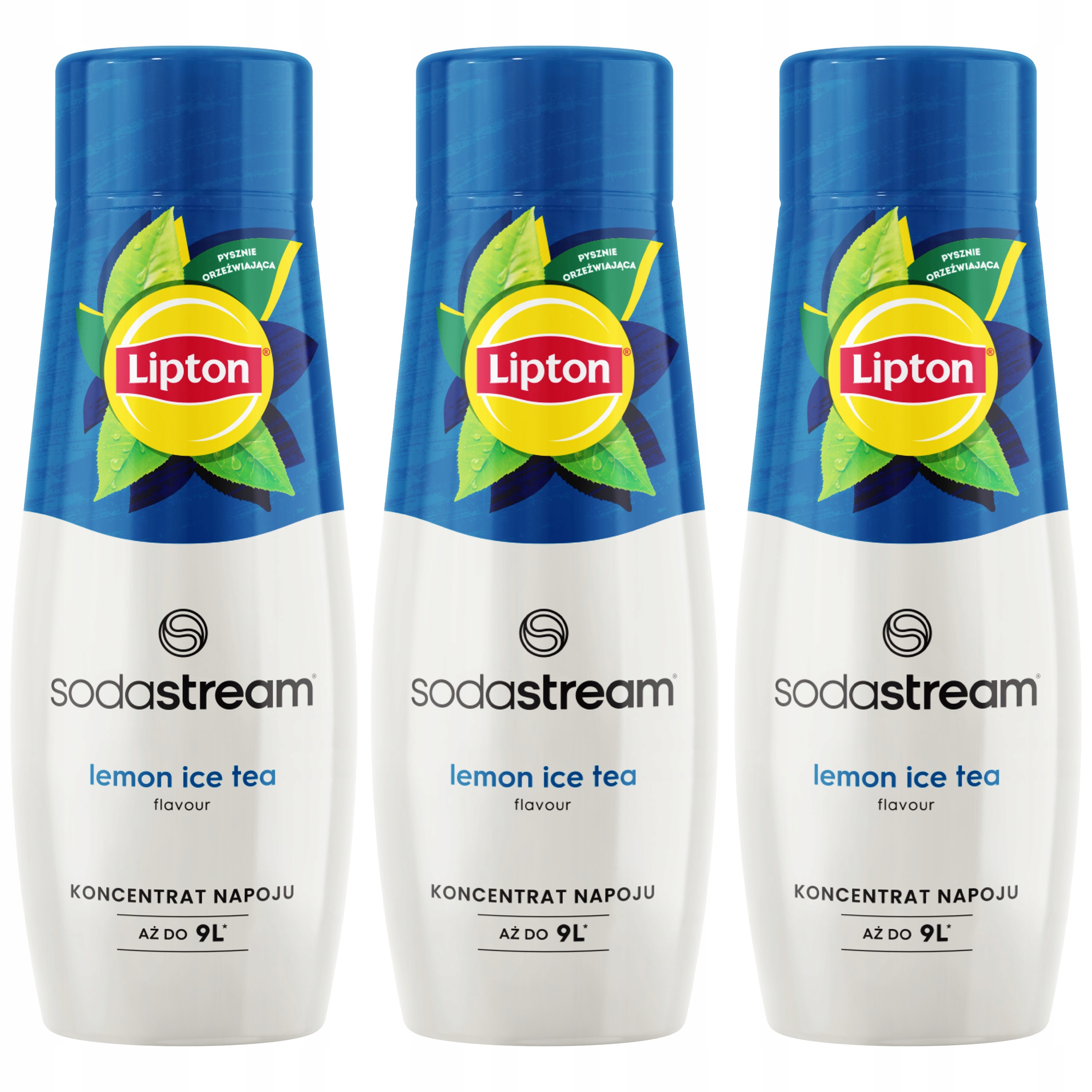 Levně Sada sirupů Koncentrát Sodastream 3x Lipton Lemon Ice Tea Čaj 440 ml