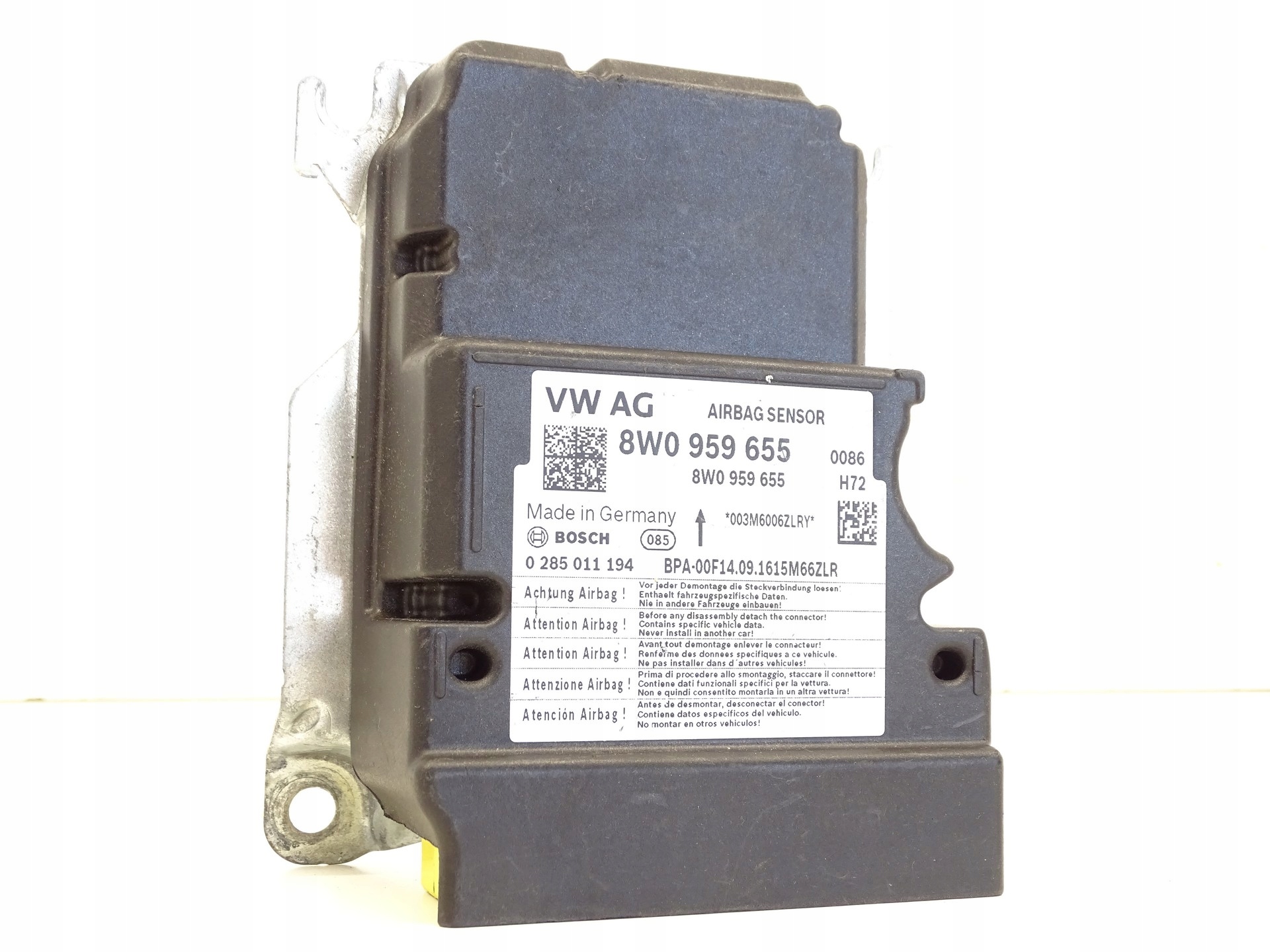 modulo Centralina SENSOR airbag airbag AUDI A4 B9 8W0959655