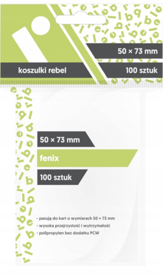 

Rebel Koszulki protektory Fenix 50x73 100szt
