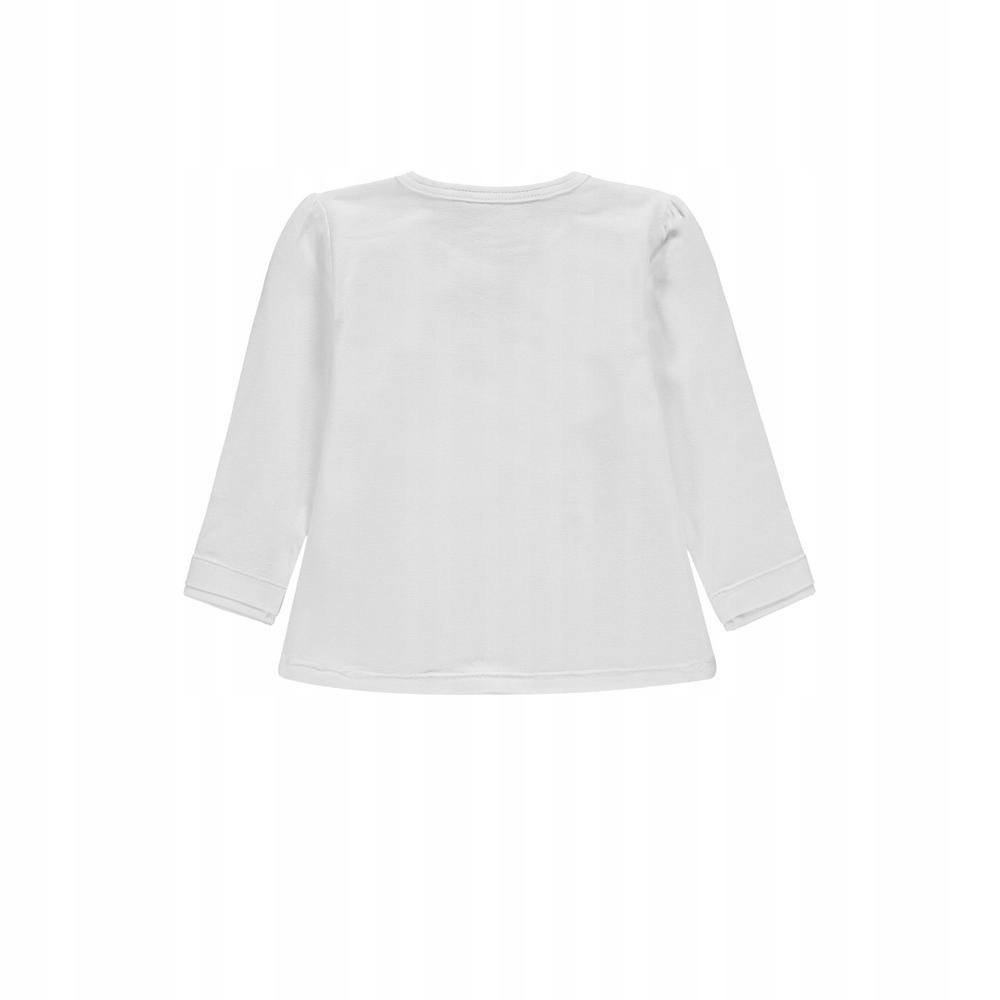 Dziewczęca bluzka z długim rękawem biała Kanz, r. 80 Liczba sztuk w ofercie 11 szt.