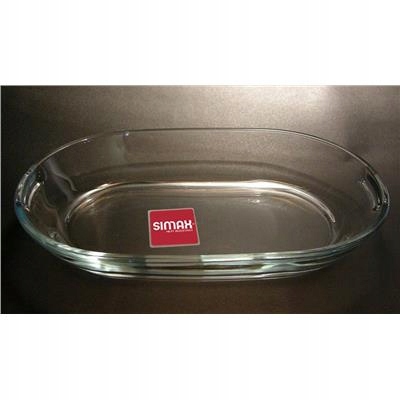 SIMAX NACZYNIE ŻAROODPORNE OWALNE PÓLMISEK 25,5 x 16,5 cm DO ZAPIEKANIA Pojemność 0.5 l