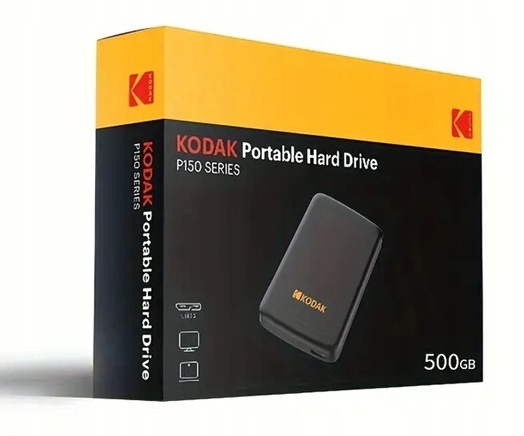 Przenośny Dysk Ssd Kodak X200 256GB 450MB/s Portable Zewnętrzny Port Usb-c