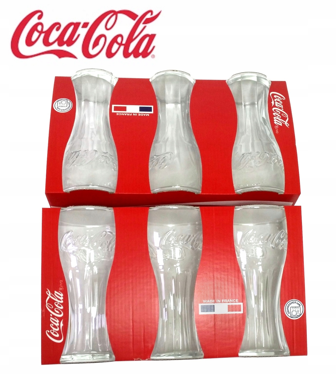 

Szklanki Coca Cola 370 ml Tłoczone 6 szt Oryginał