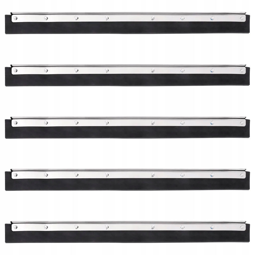 Levně Stěrky na podlahu hlavy 5 ks 60,5 x 2 x 5 cm ocel a guma 4008381