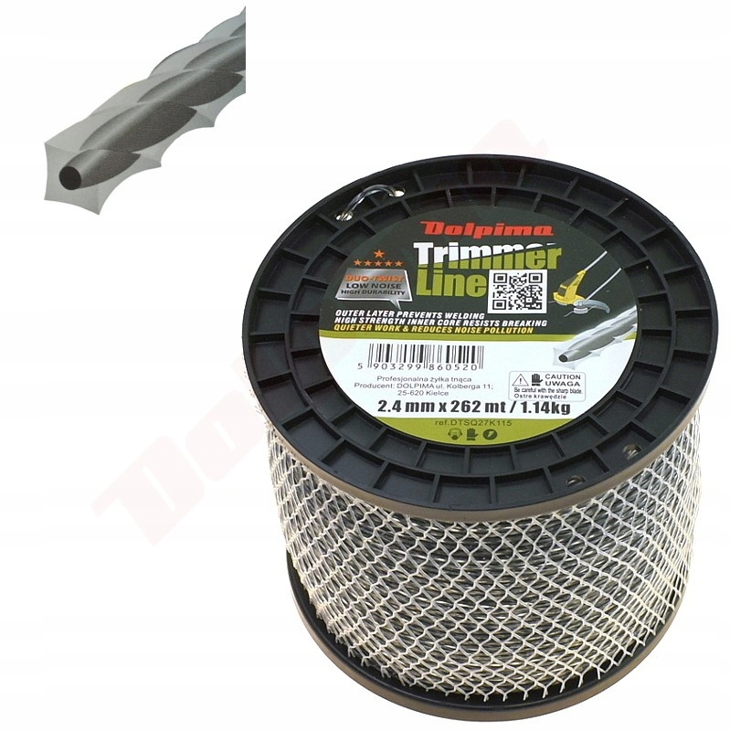 Żyłka Duo-twist Dolpima 2,4MM/262M Stihl Husqvarna