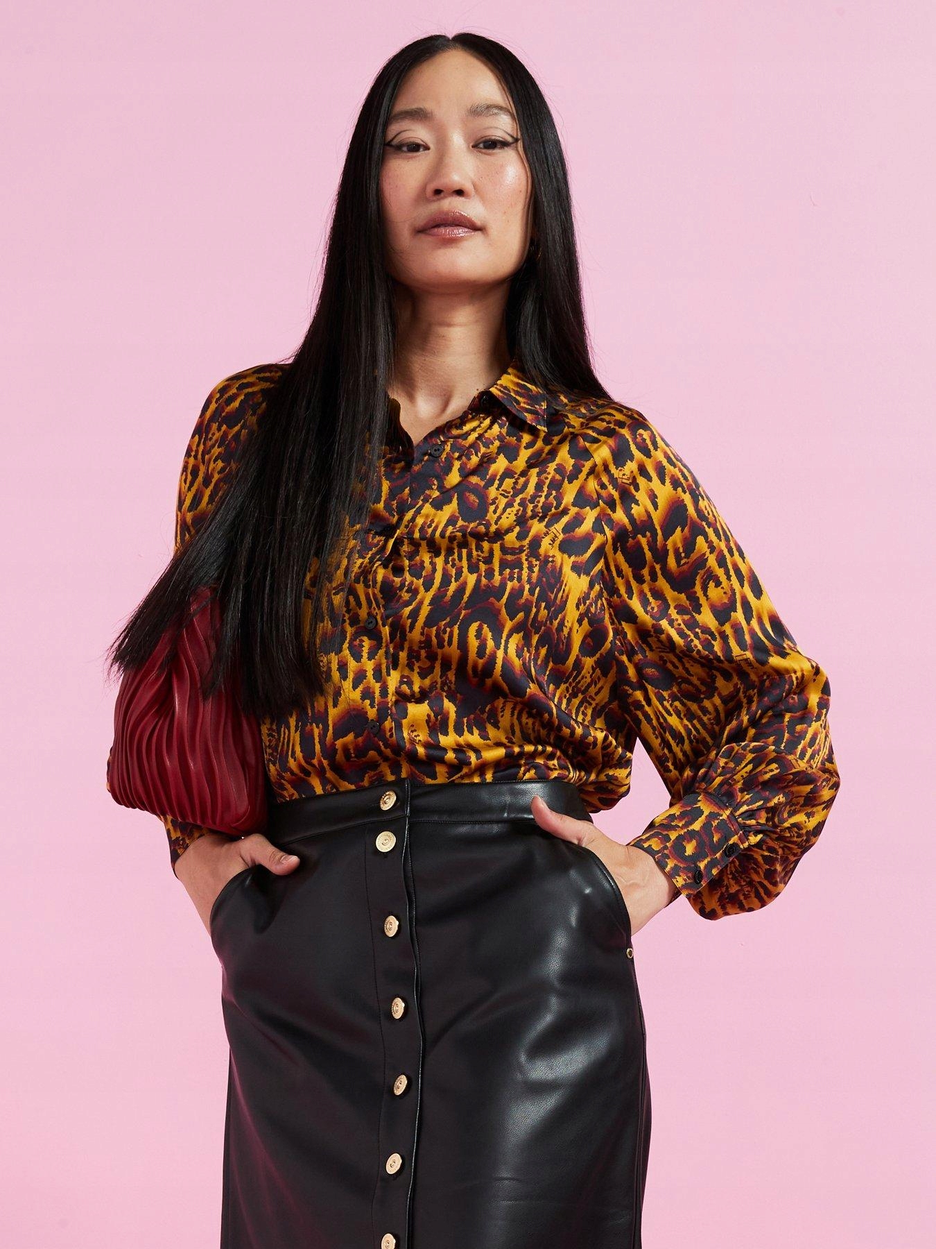 Allsaints Vzorovaná Košile Knoflíky (36)