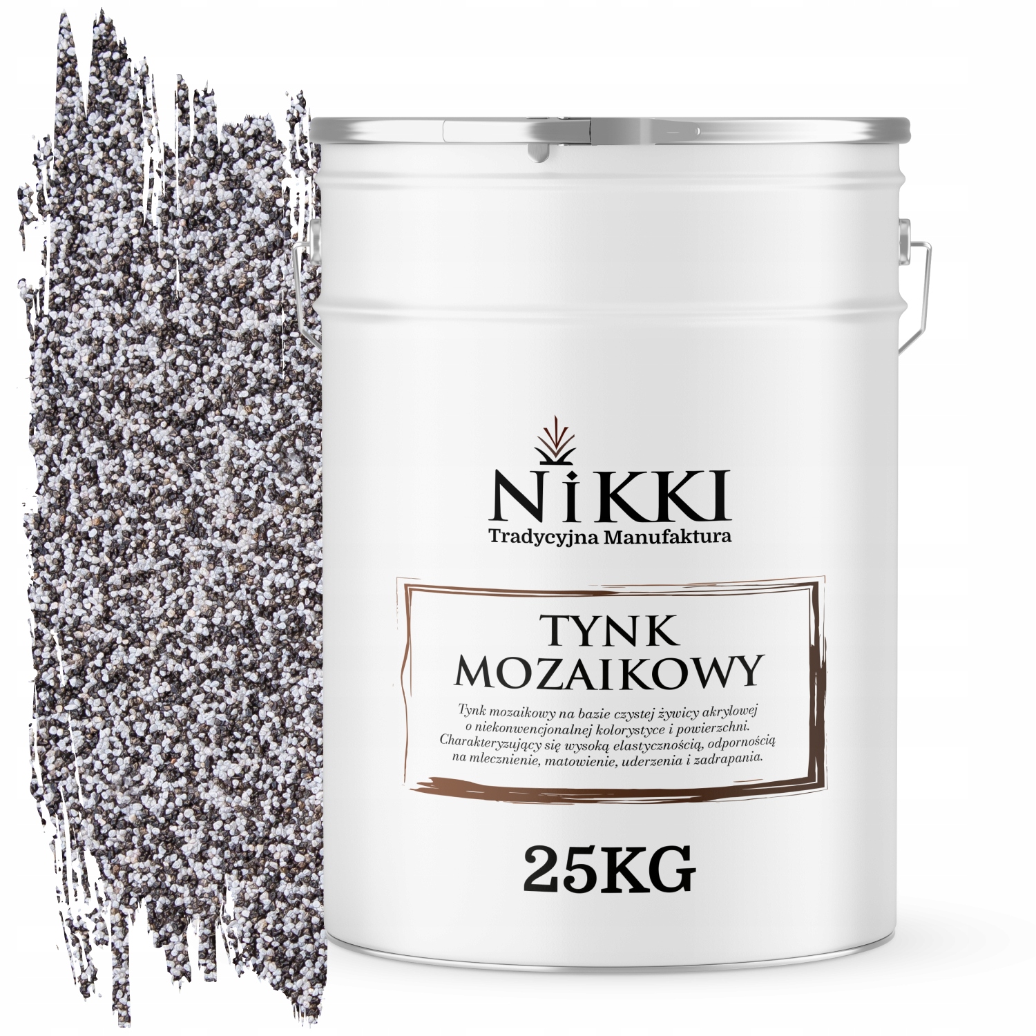 Mozaiková Omietka Živicová 25 Kg Vnútorná Vonkajšia Šedá Farba Tmavá M41