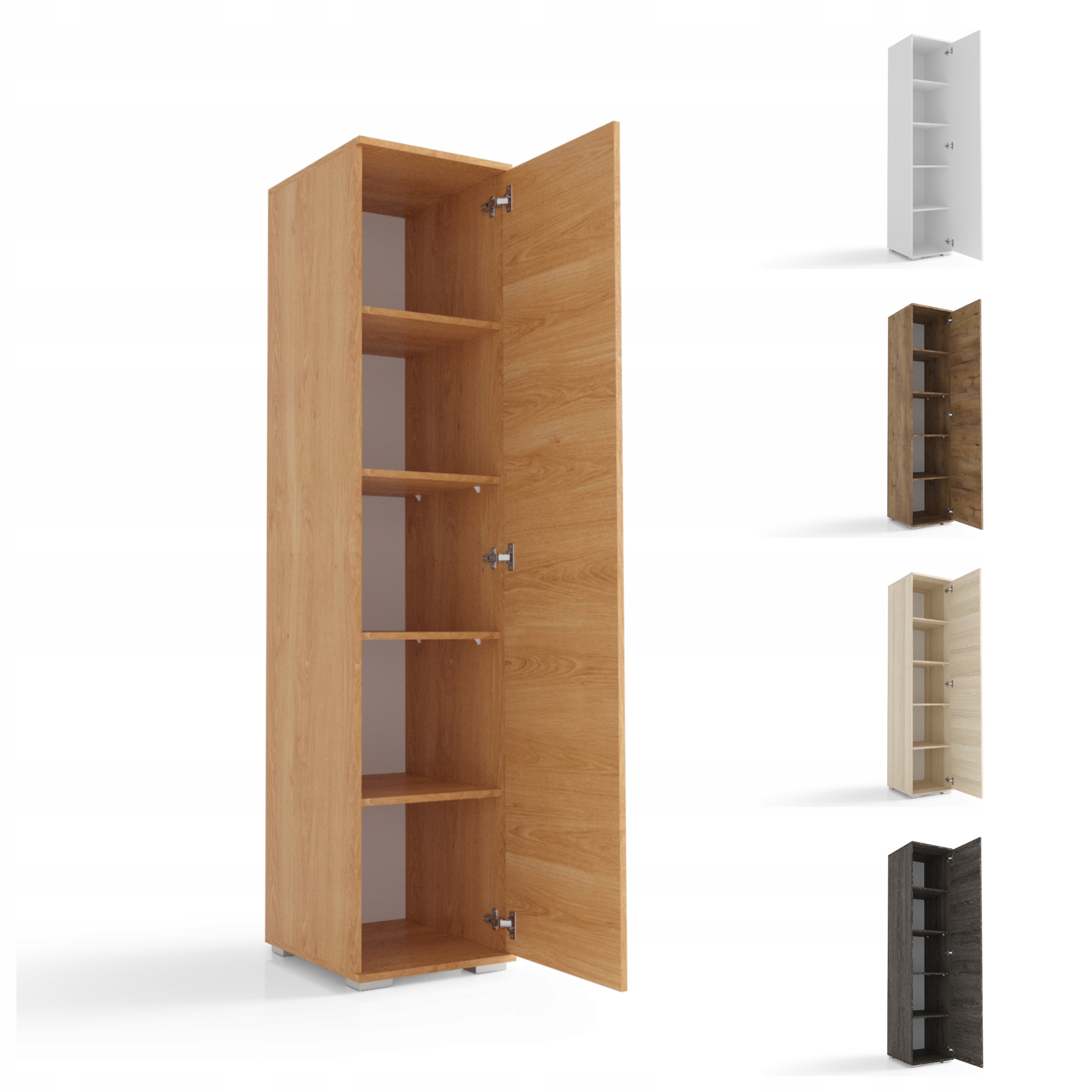 Regál Skříň s policemi 50 cm Olše VK19P O-sofa Malá 1-dveřová poloskříň