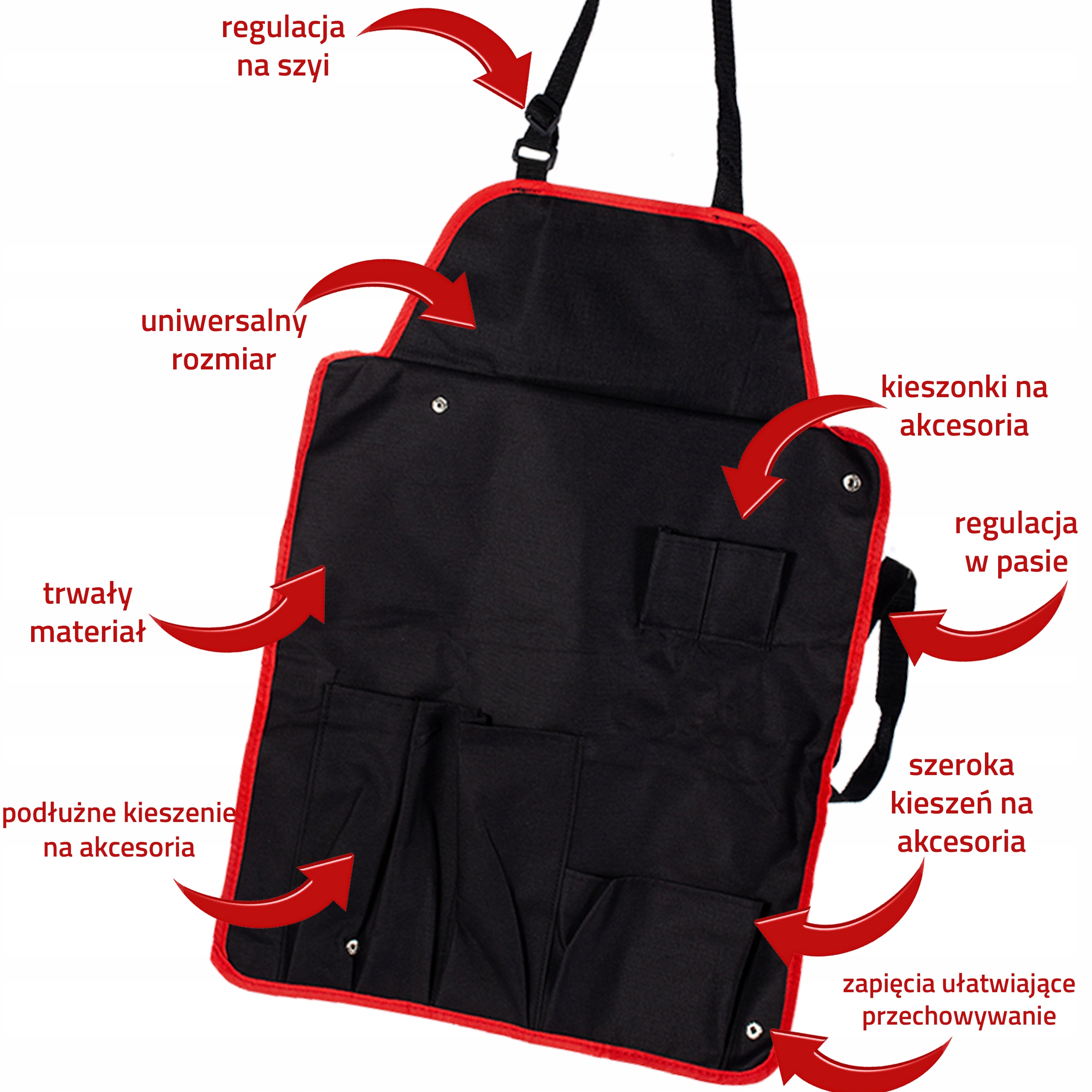 FARTUCH DO GRILLA FARTUSZEK DO GOTOWANIA PIECZENIA WARSZTATÓW KULINARNYCH Długość 59.5 cm