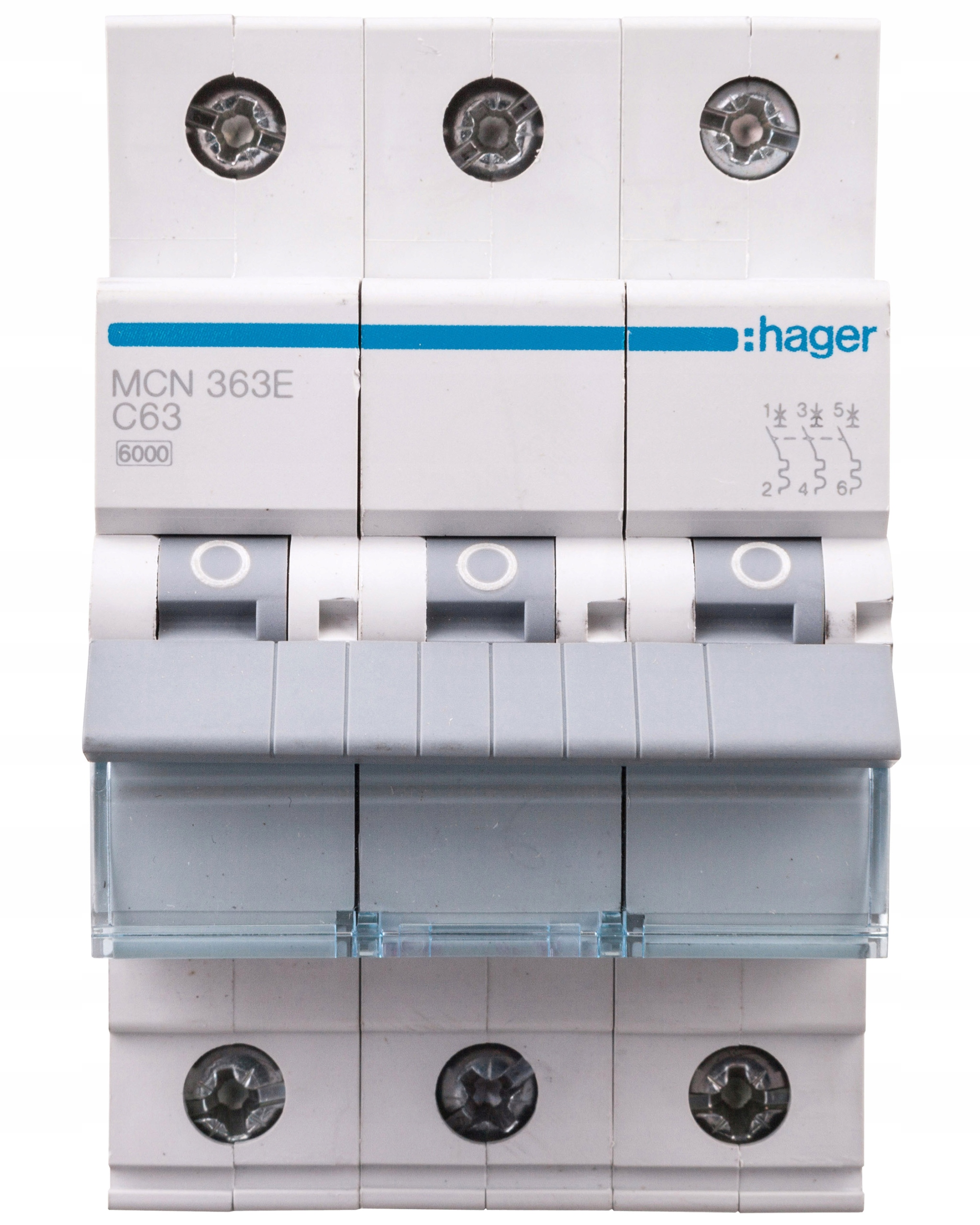 MCN363E Mcb 6kA,C,63A 3p. nadproudový jistič