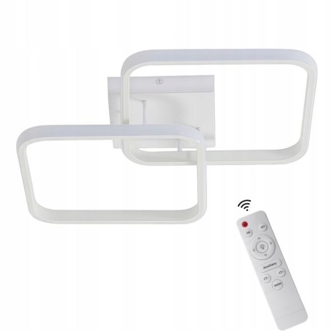 Stropní Svítidlo Stropní Svítidlo Led Čtverec Lustr Bílá Moderní S Dálkovým Ovládáním 50 W