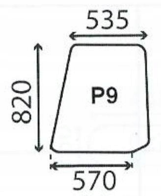 čelní sklo traktoru Ford 10 30 Sl Ultra horní dveře