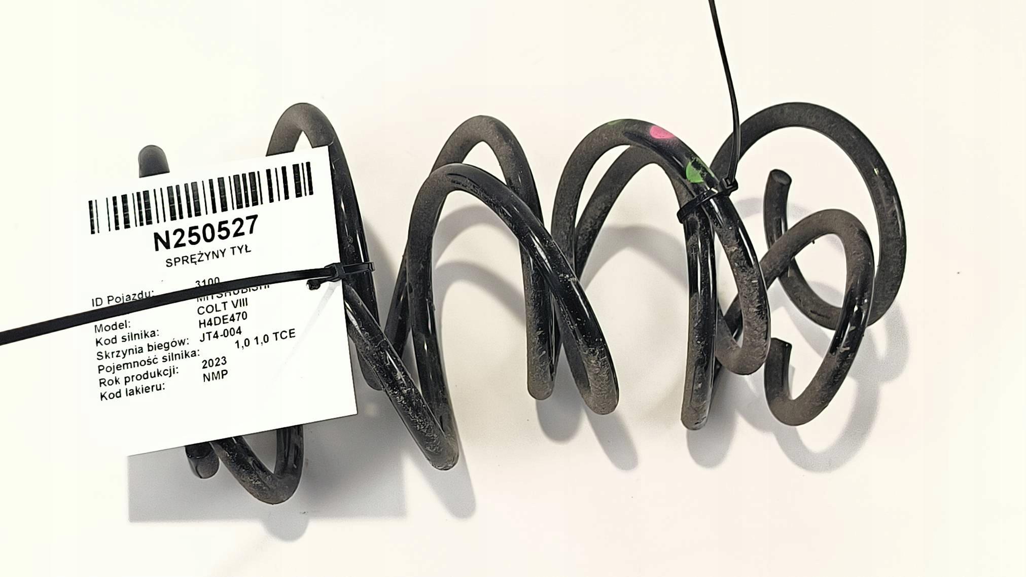 springs rear part MITSHUBISHI COLT VIII