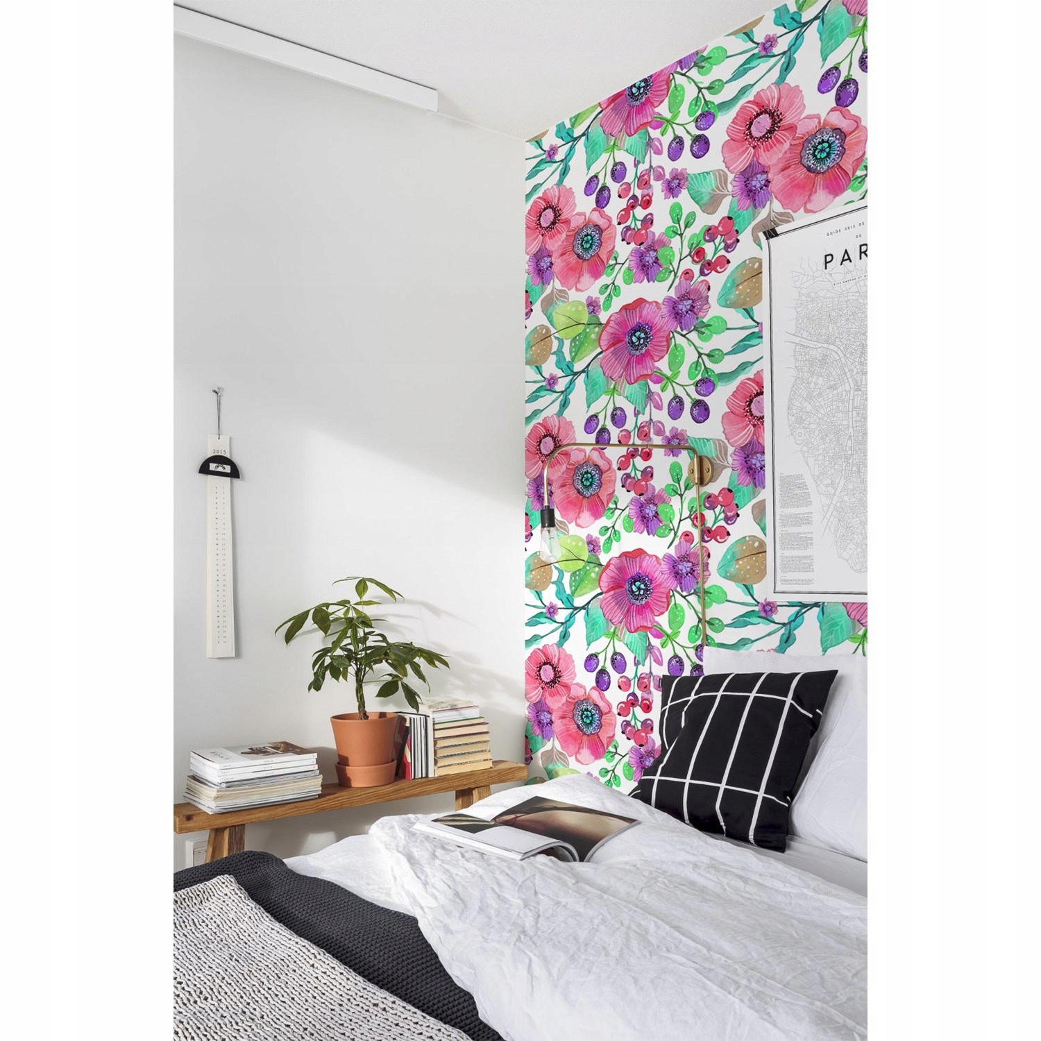 

Samoprzylepna fototapeta Kwiaty i jagody 152x104cm