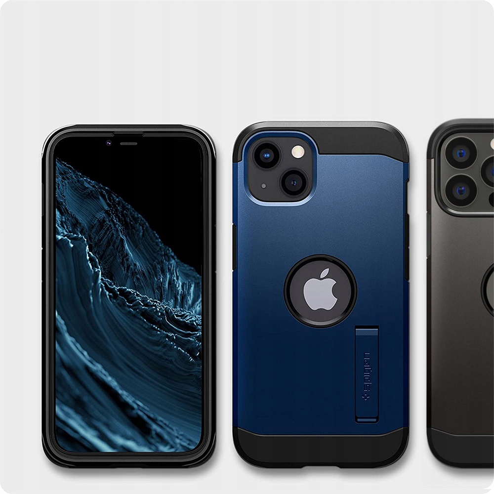 SZKŁO HARTOWANE SPIGEN DO IPHONE 14 / 13 PRO / 13 ALM Glass FC Z RAMKĄ Dedykowany model iPhone 13 / 13 Pro