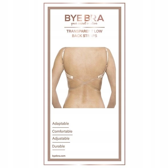 Bye Bra - Transparent Low Back Strap Clear