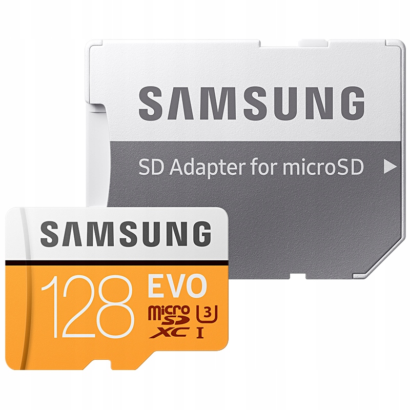 SAMSUNG 128GB MEMORY CARD EVO micro SD Pojemność karty 128 GB