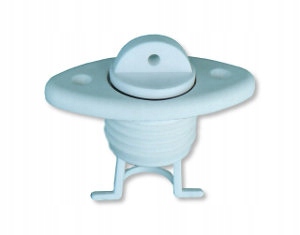 

Korek spustowy do łodzi owalny biały 60x30 mm